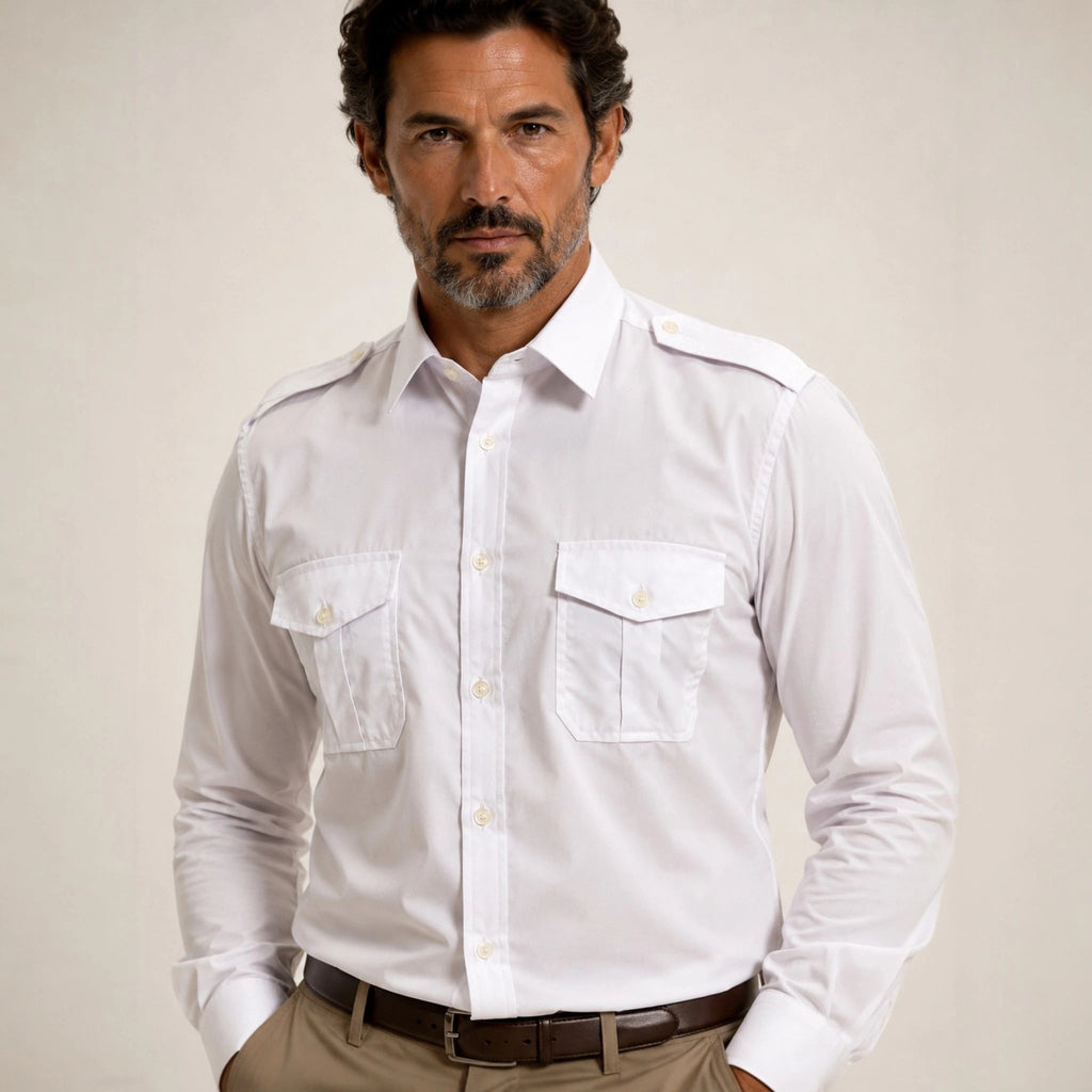 chemise pilote Italian Heritage™ 100% Cotton - Maison Dib