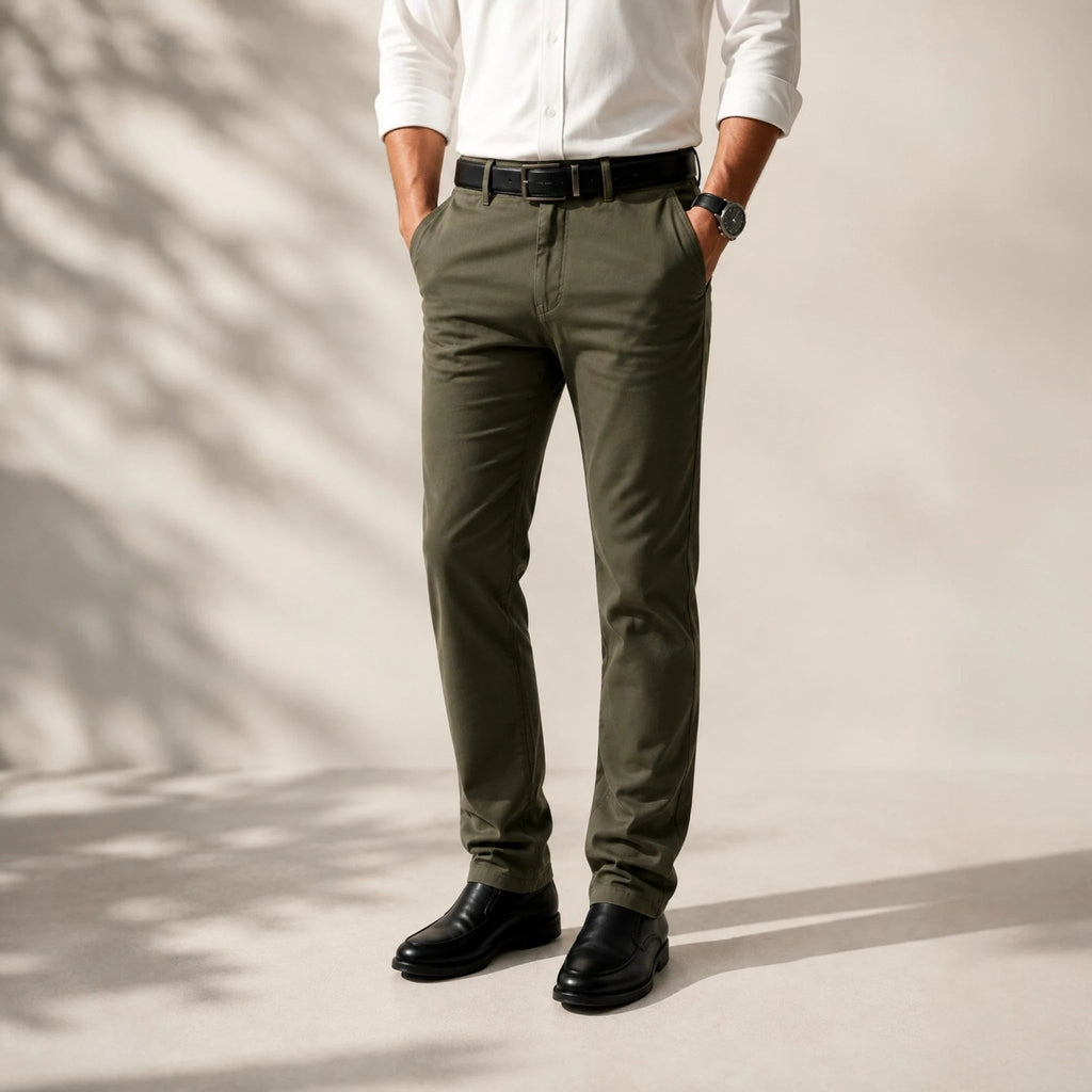 Pantalon Tommy Hannes Flex Coton léger et coupe régulier - Maison Dib