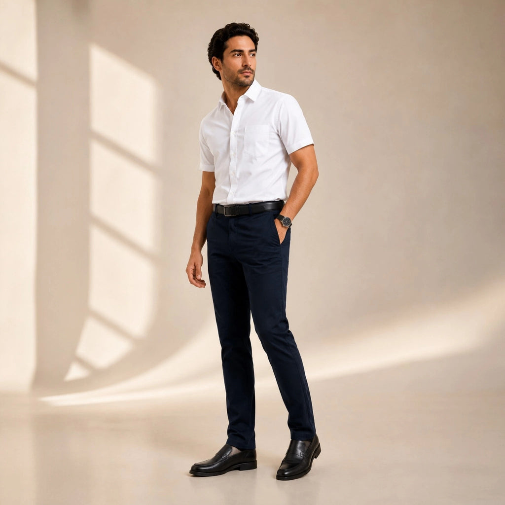 Pantalon Tommy Hannes Flex Coton léger et coupe régulier - Maison Dib